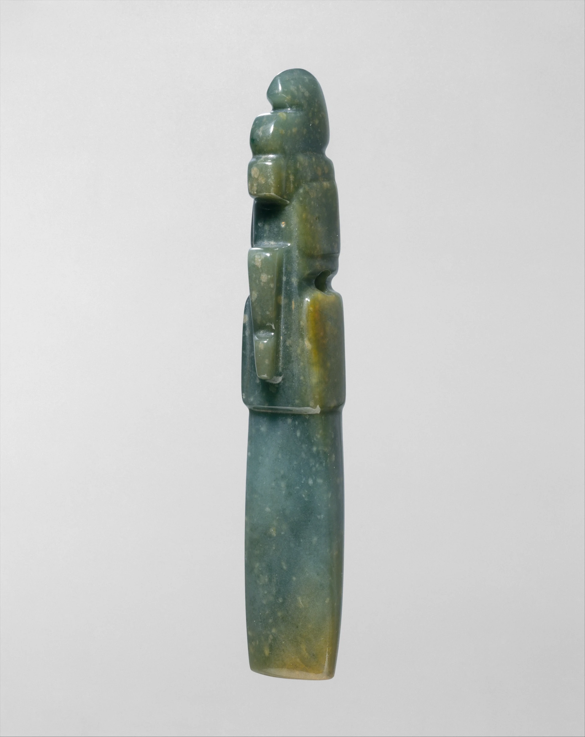 Figure-Celt Pendant, Jadeite
