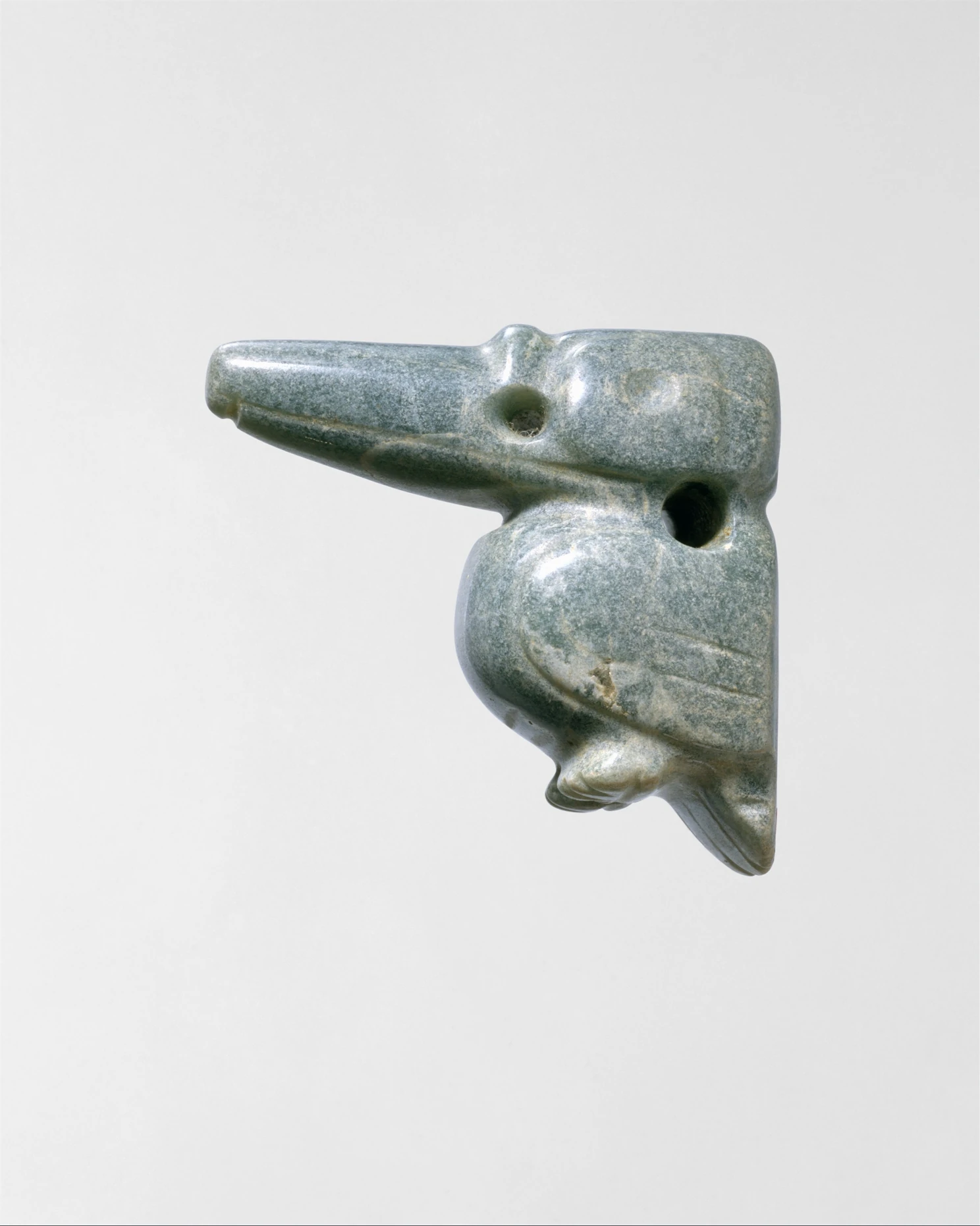 Bird pendant, Jade (jadeite)