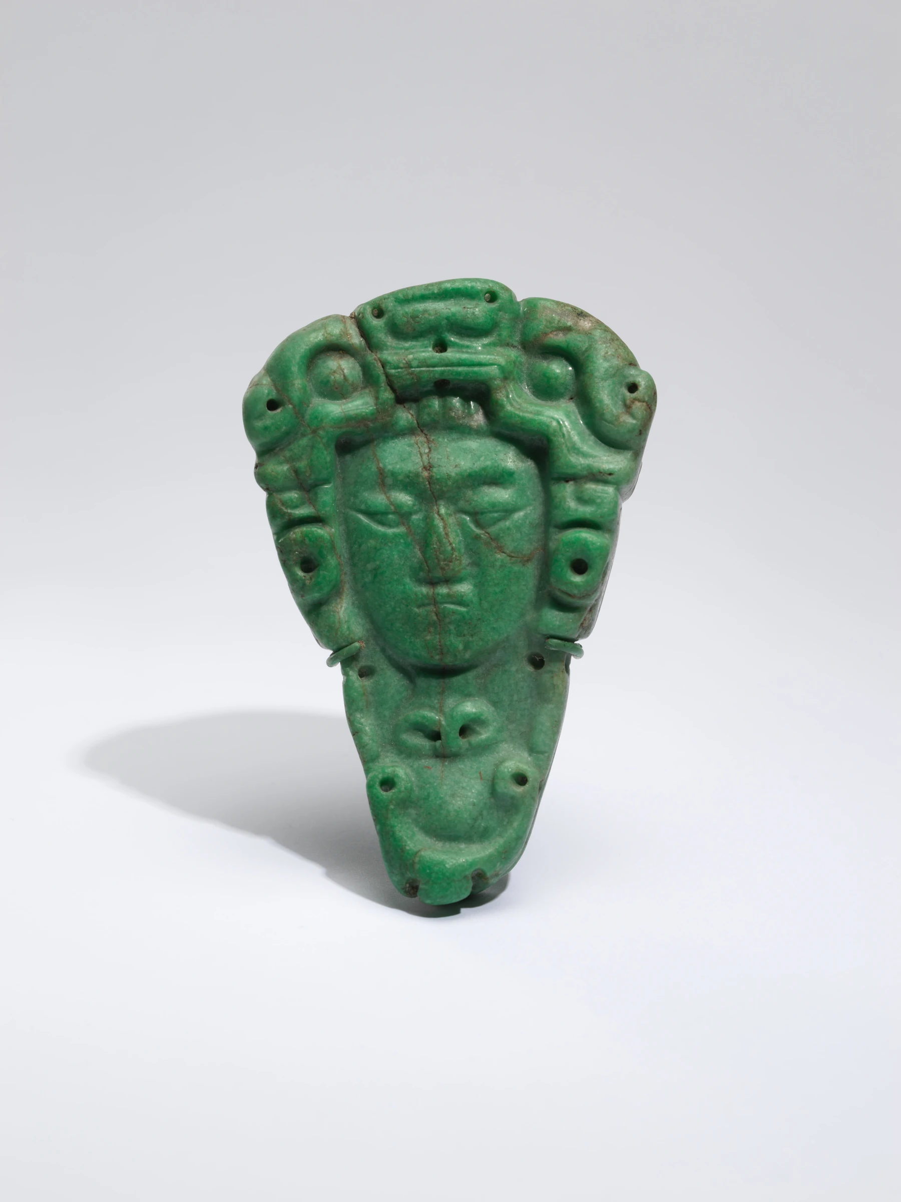 Head Pendant, Jade (jadeite)